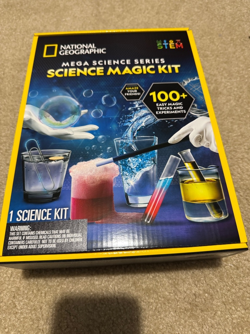 National Geographic Science Magic Kit - Blue & Yellow Packaging